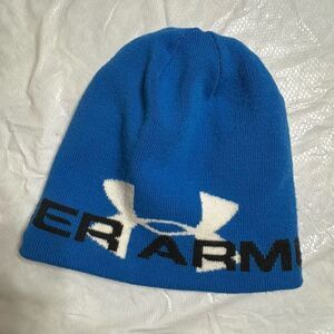 Under Armour Cold Gear Infrared Lined Blue Beanie Hat